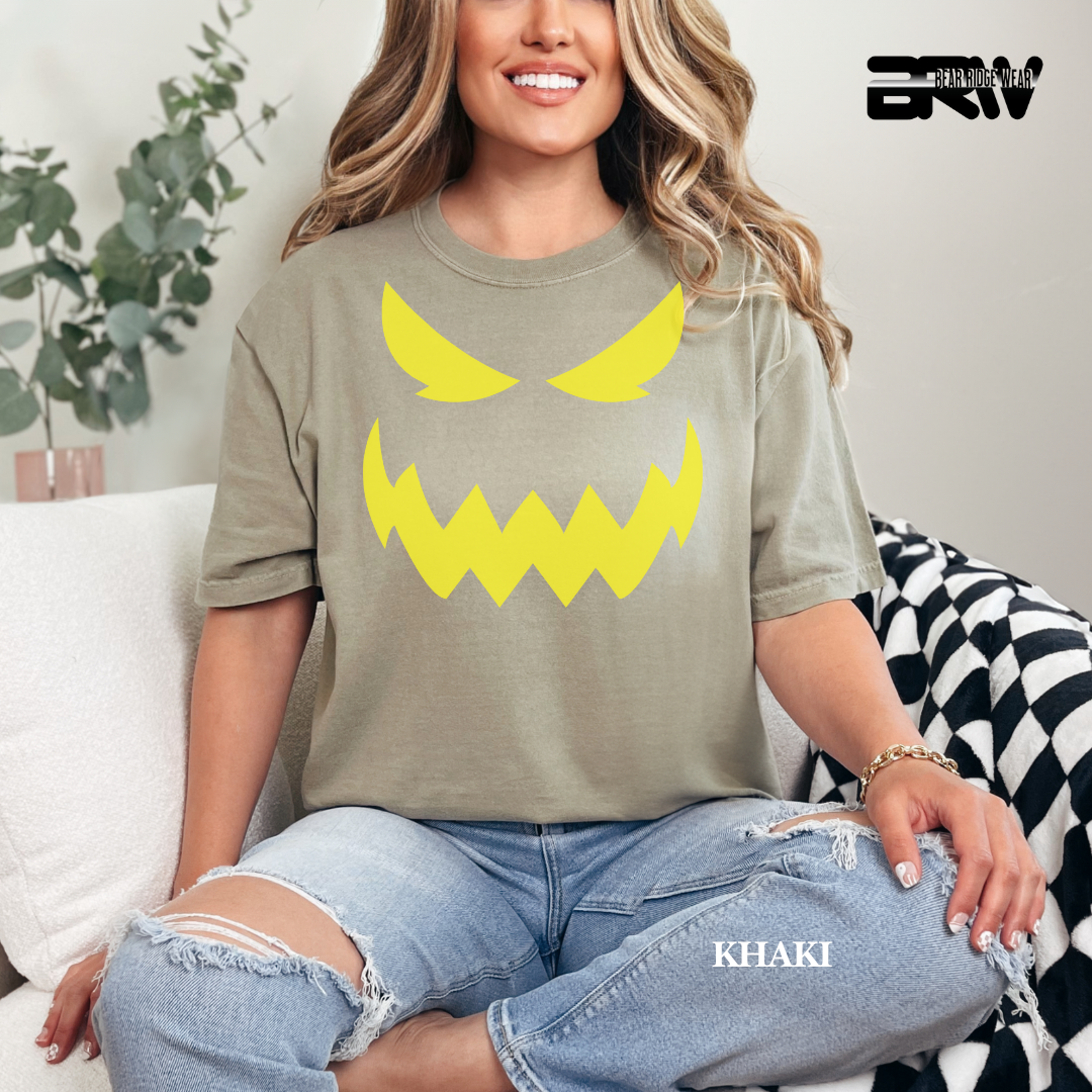 'Scary Pumpkin face' Fall Tee