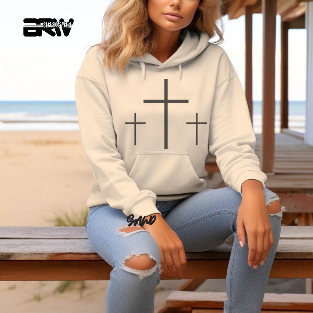 'Three Cross' Faith Hoodies