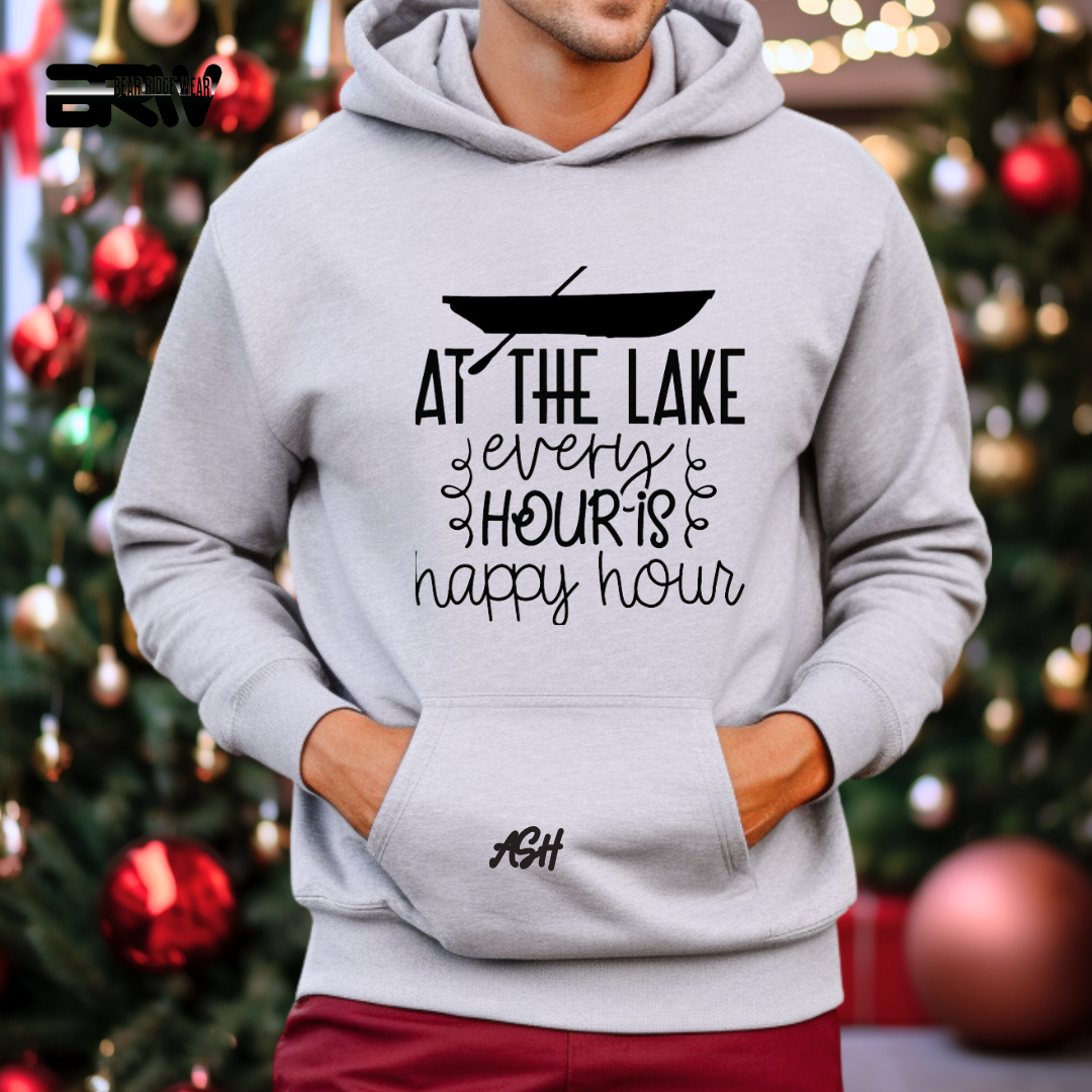 'At the Lake Every Hour is Happy Hour' Hoodie