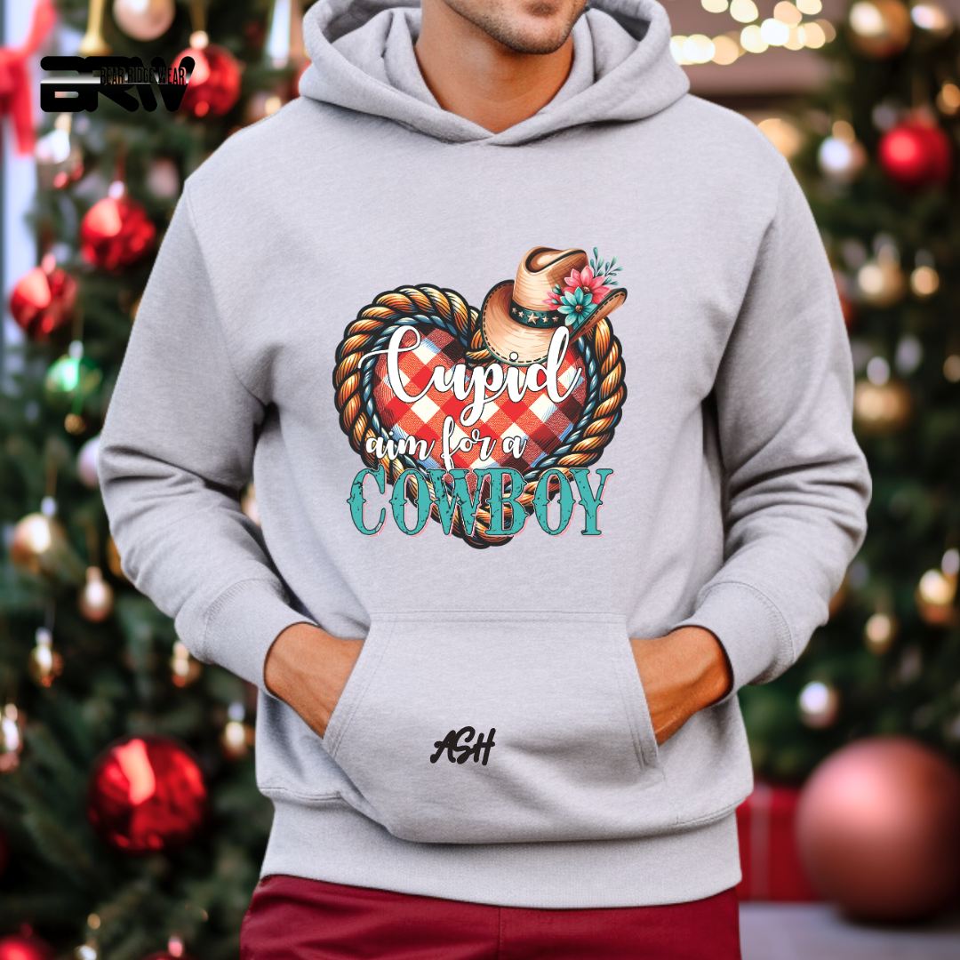 'Cupid Aim for a Cowboy' Hoodie