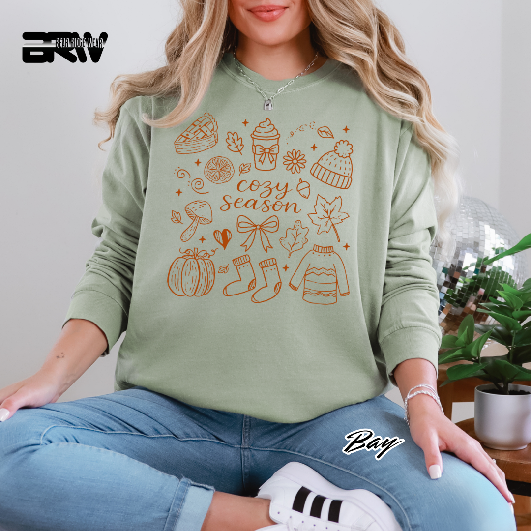 'Cozy Season Fall' Fall Long-Sleeve Tee