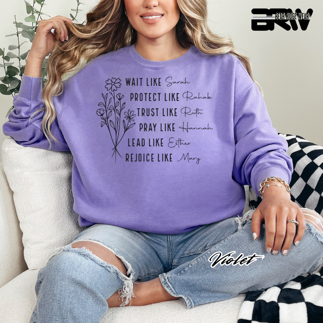 'Women Of Bible with Sleeve' Fall Crewneck Sweatshirt