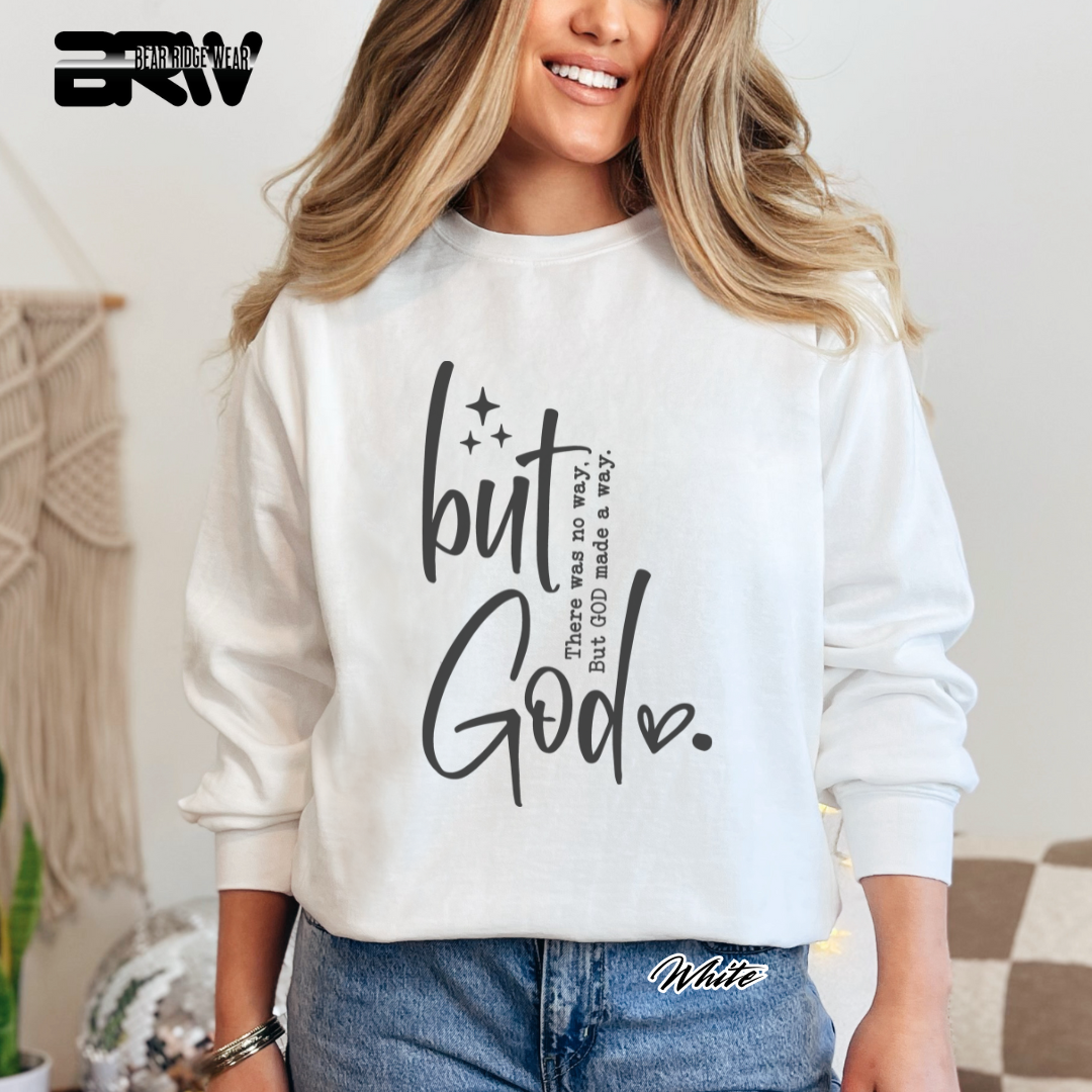 'But God' Faith Long-Sleeve Tee