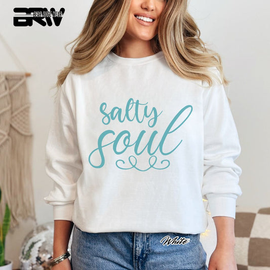 'Salty Soul' Summer Crewneck Sweatshirt