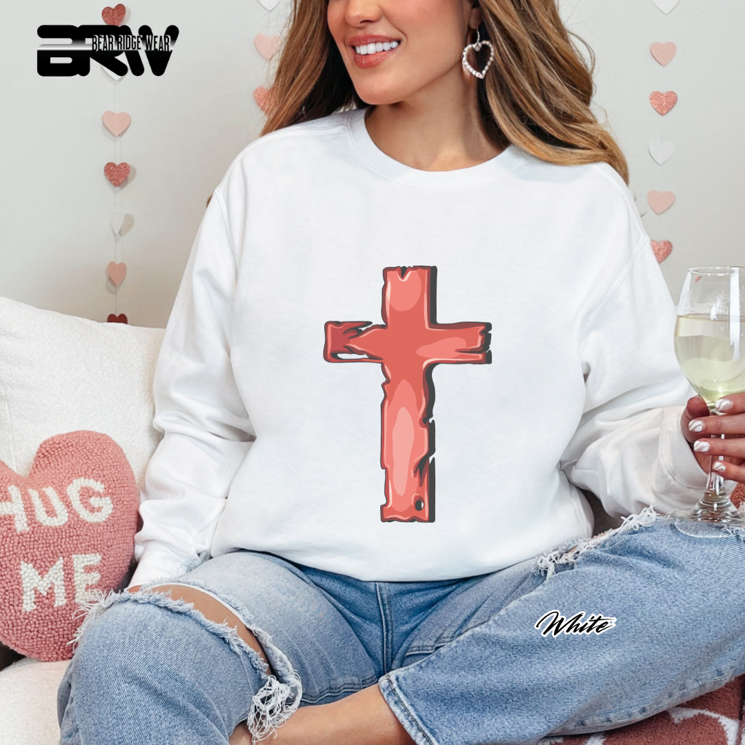 'Rugged Cross' Faith Long Sleeve Tee