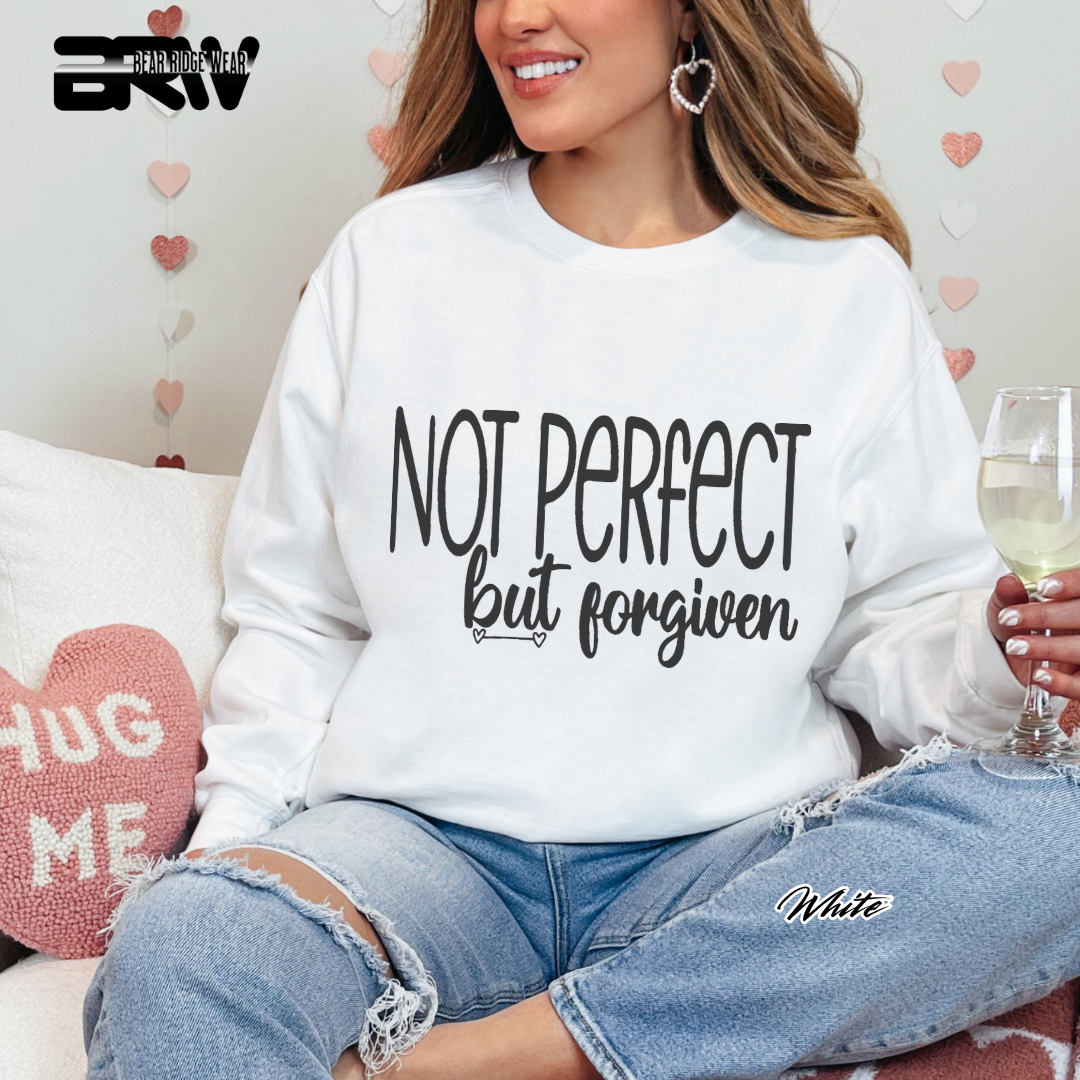 'Not Perfect But Forgiven' Faith Long-Sleeve Tee