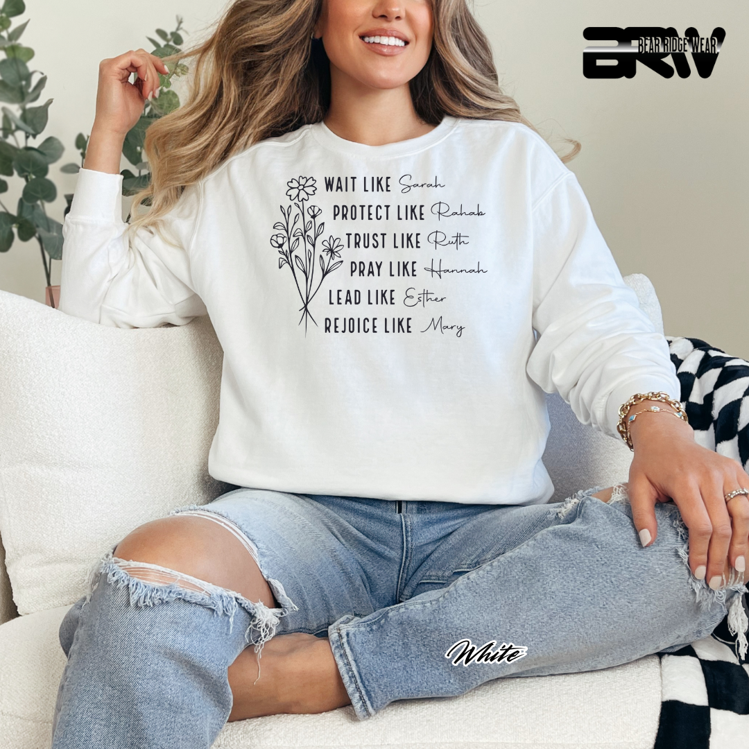 'Women Of Bible with Sleeve' Fall Crewneck Sweatshirt