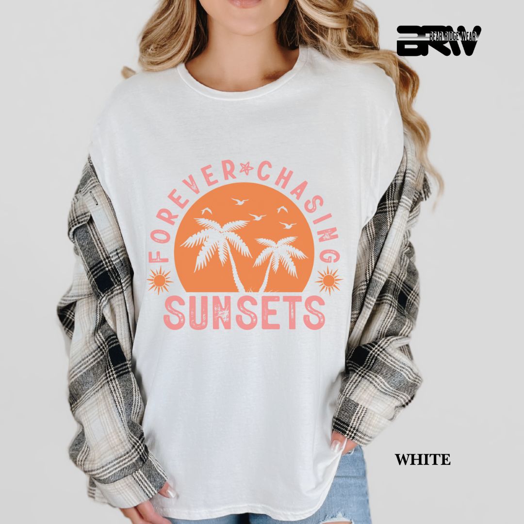 'Forever Chasing Sunsets' 3 Summer Tee