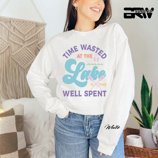 'Time Wasted At The Lake' Summer Long Sleeve Tee