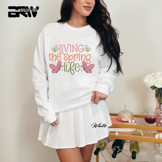 'Living the spring life' Crewneck Sweatshirt