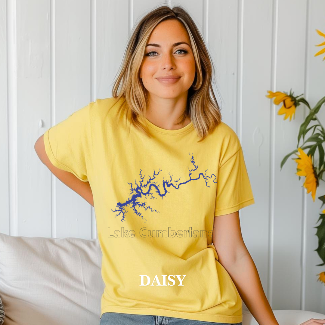 "Blue Lake Cumberland Map" Tee
