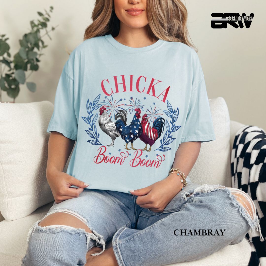 Chicka Boom Boom- Patriotic Tee