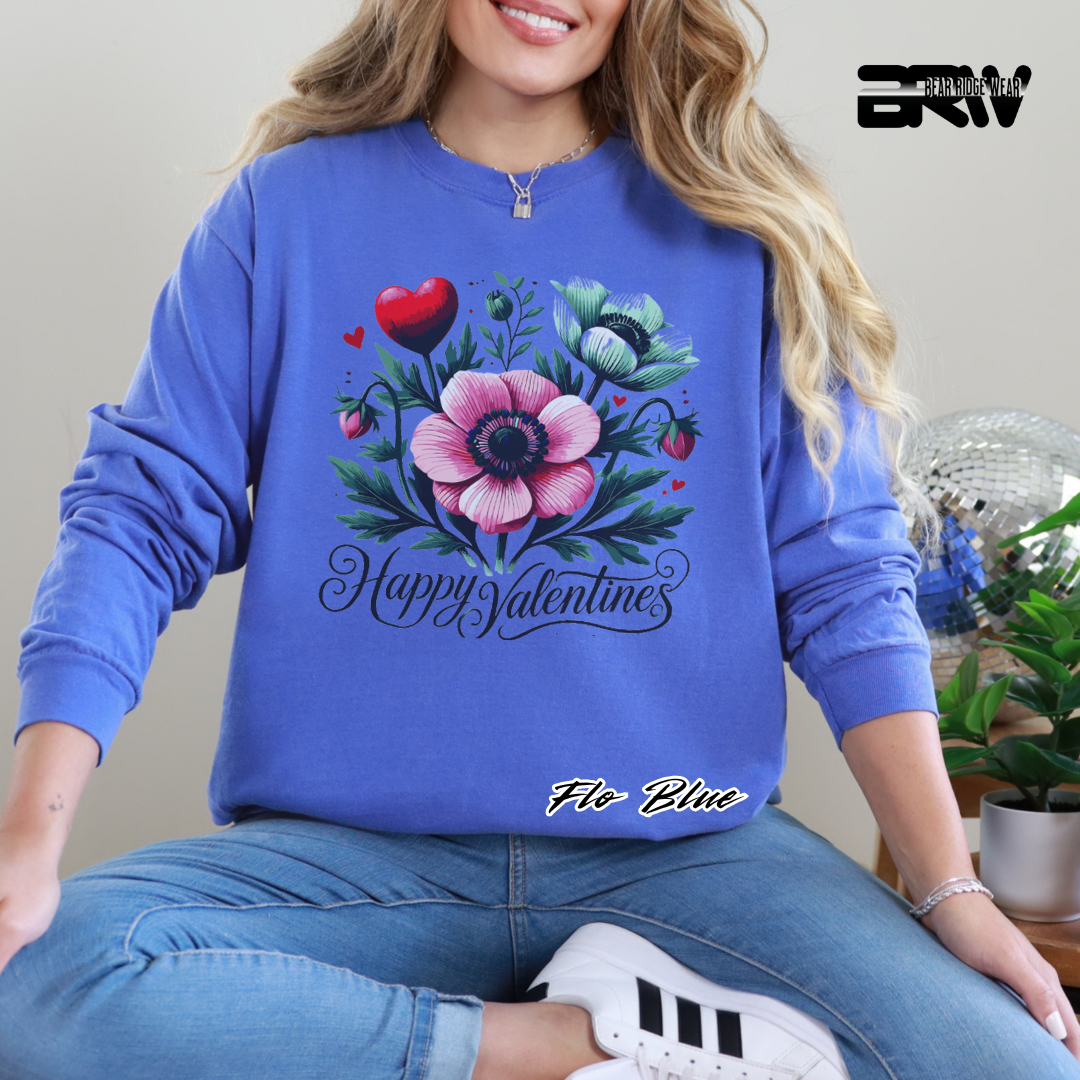 'Happy Valentine's' Long Sleeve Tee