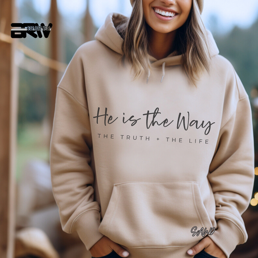 'He Is The Way The Truth, The Life' Faith Hoodie