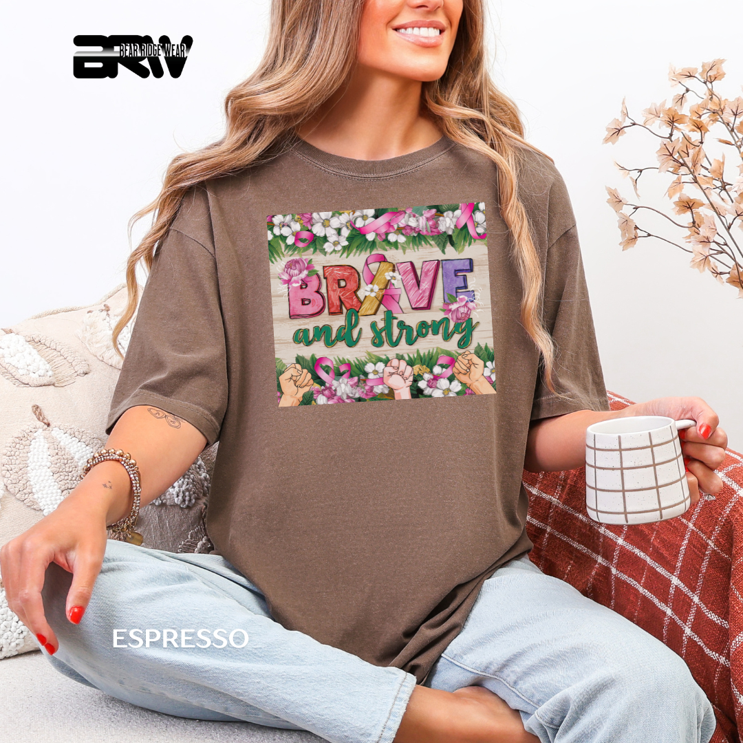 'Brave and strong' Awareness Tee