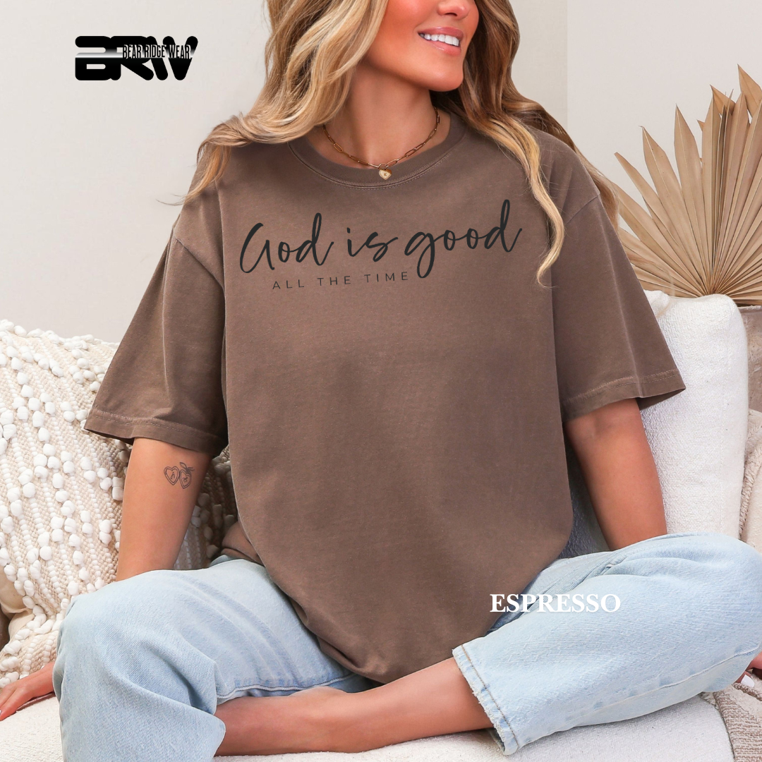 'God Is Good-Black' Faith Tee