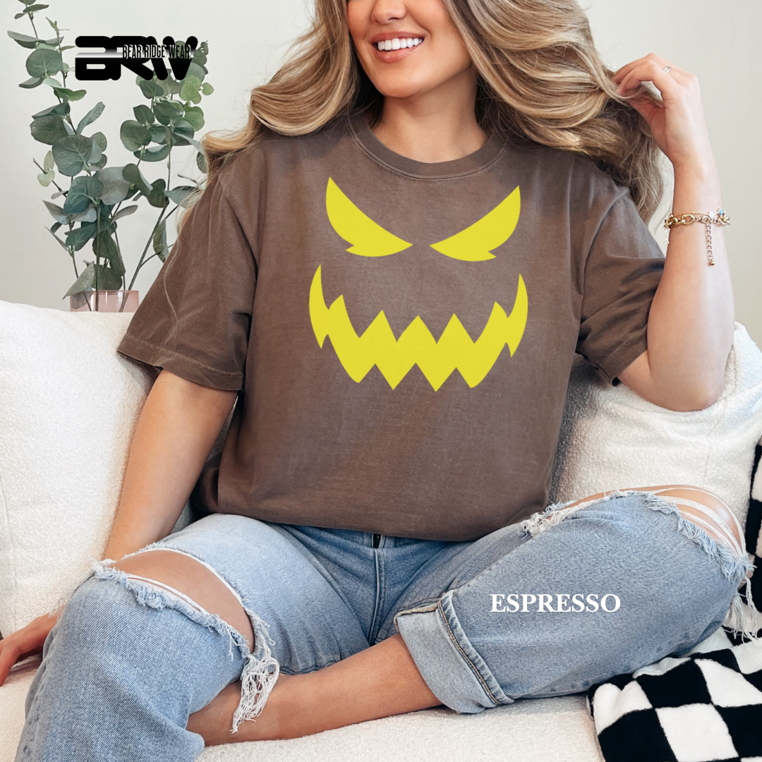 'Scary Pumpkin face' Fall Tee