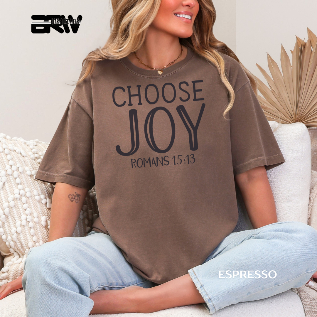 'Choose Joy.' Faith Tee