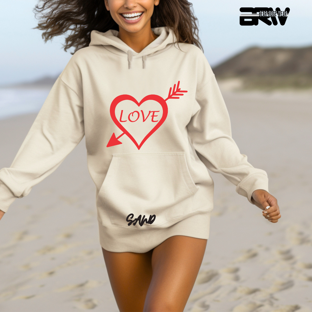 'Heart Pierced by an Arrow' Hoodie