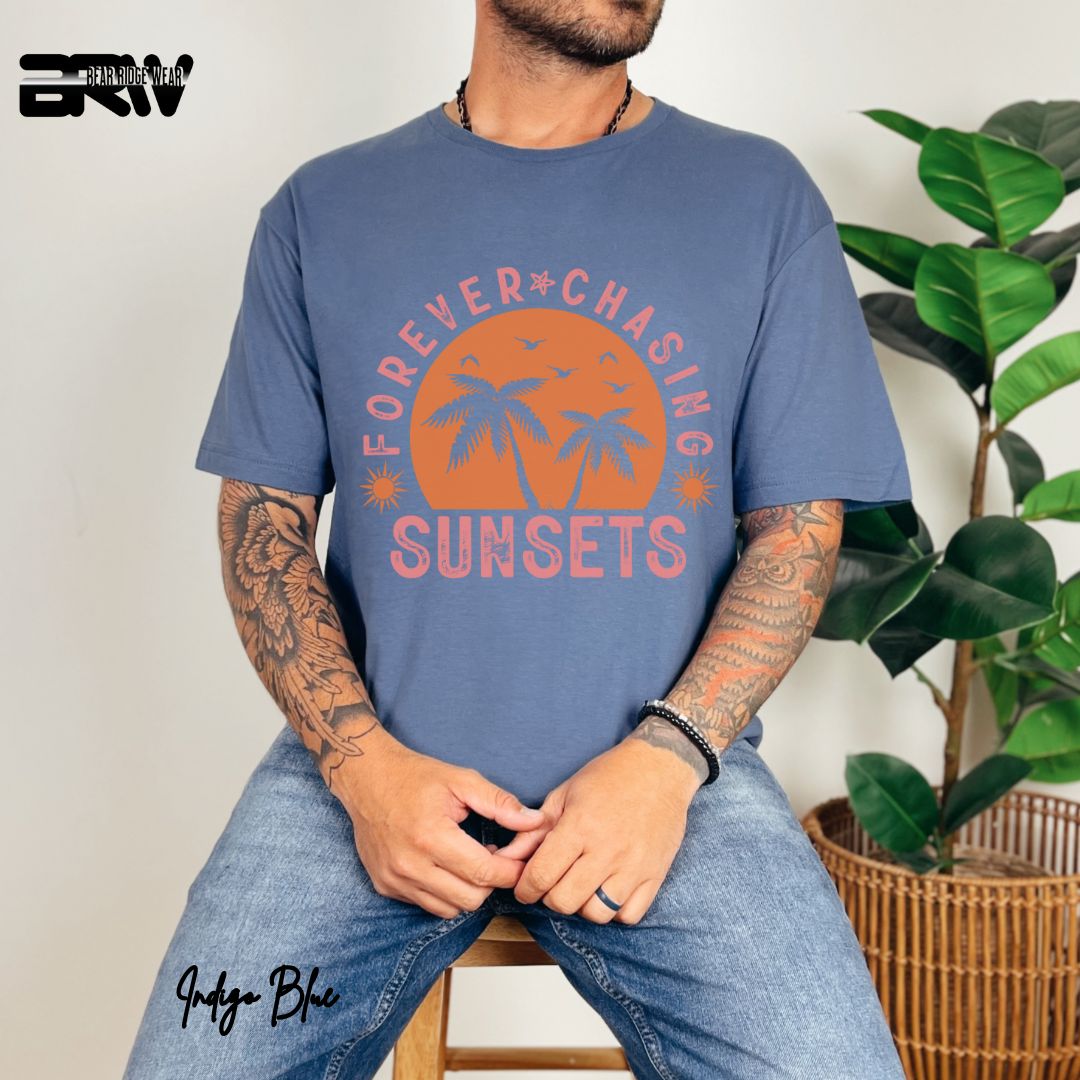 'Forever Chasing Sunsets' Summer T- Shirt