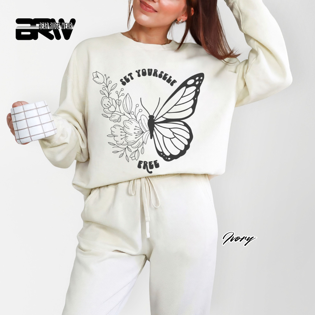 'Set Yourself Free' Crewneck Sweatshirt