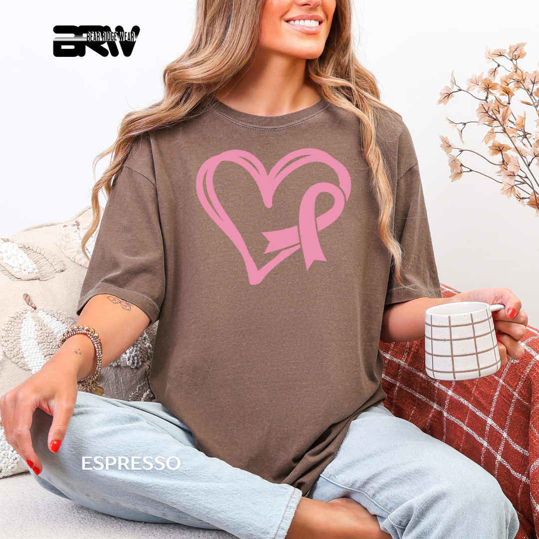 'Heart and Ribbon' Awareness Tee