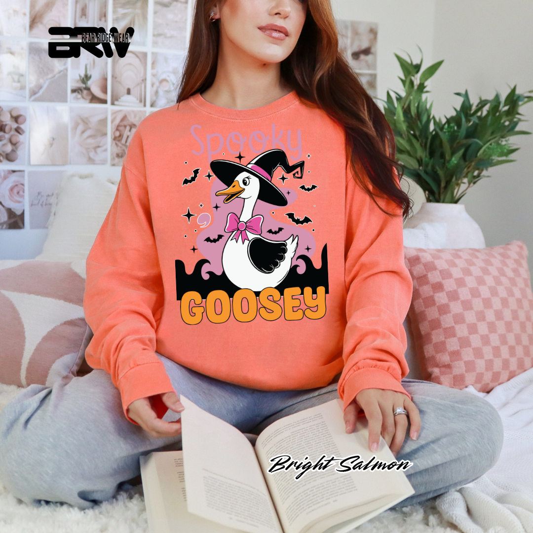 'Spooky Goosey' Fall Long-Sleeve Tee