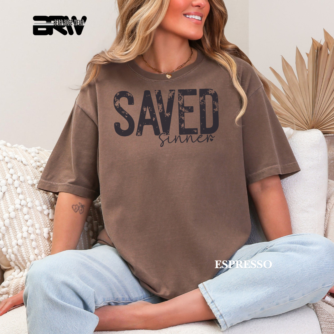 'Saved Sinner' Faith Tee