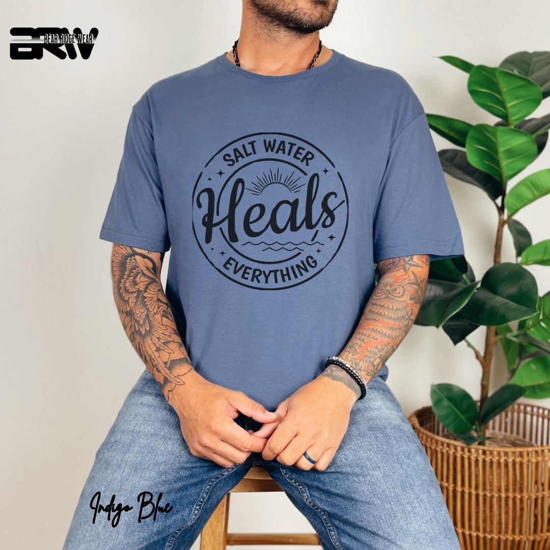 'Salt Water Heals Everything' Summer T- Shirt