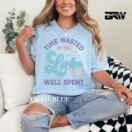 'Time Wasted At The Lake' Summer Tee