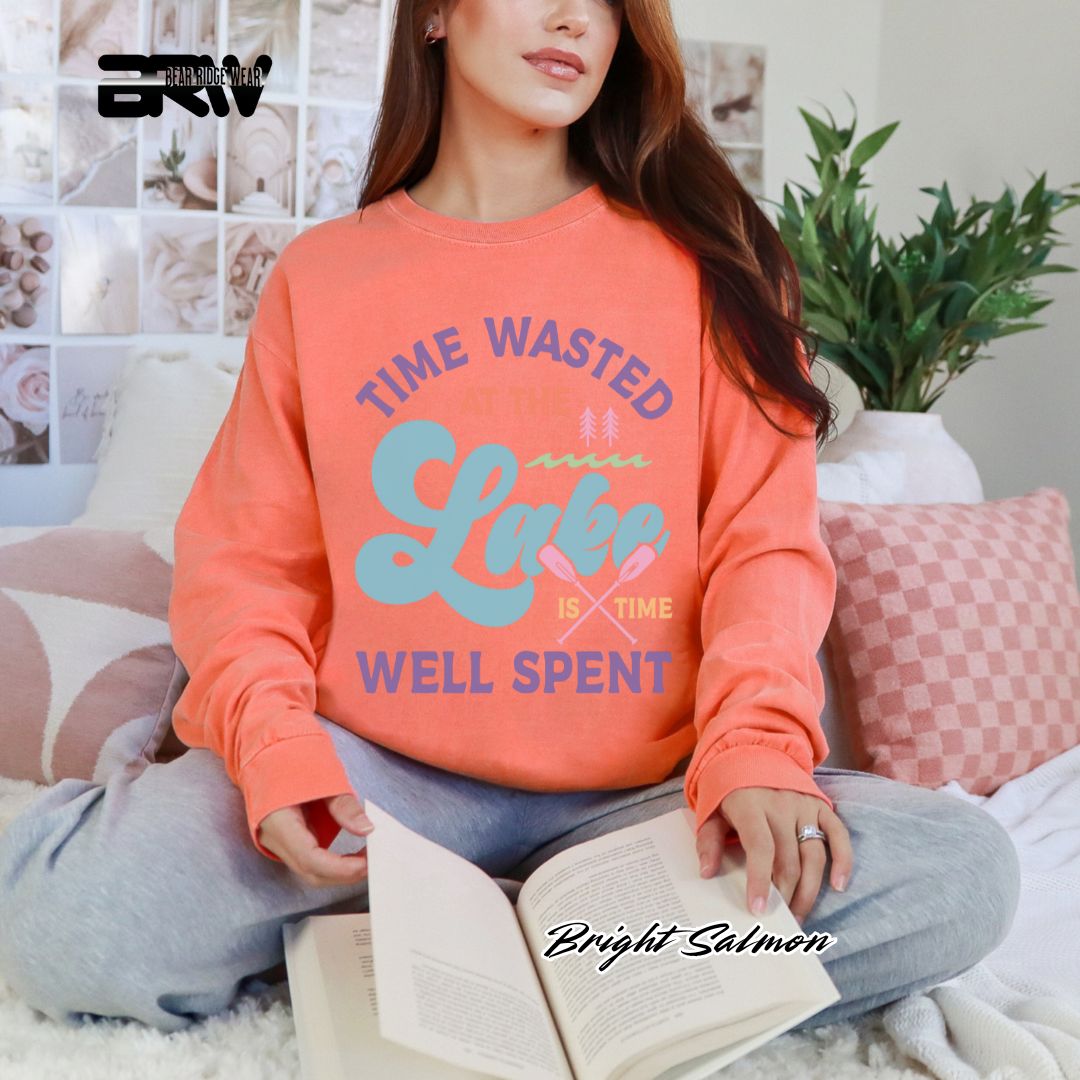 'Time Wasted At The Lake' Summer Long Sleeve Tee