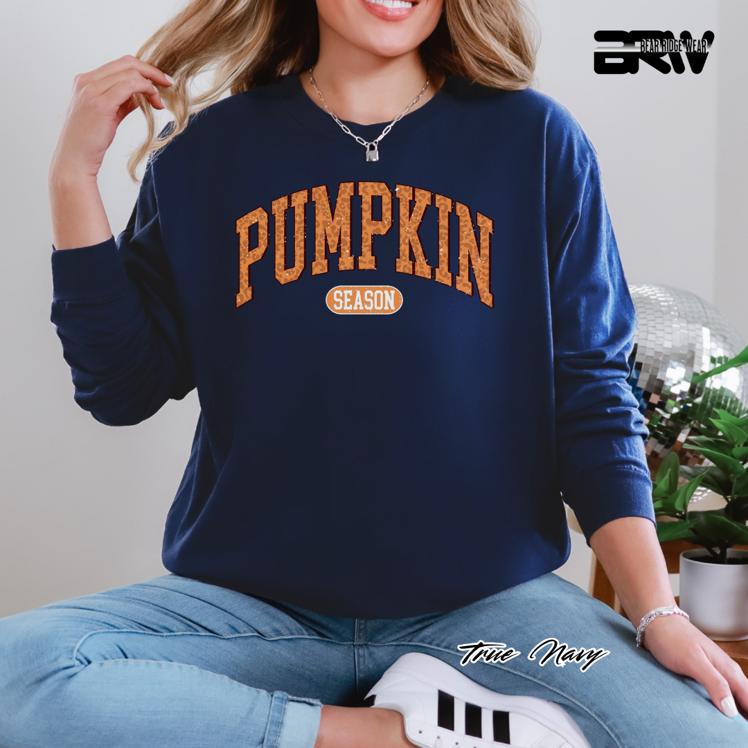 'Pumpkin Season' Fall Long-Sleeve Tee