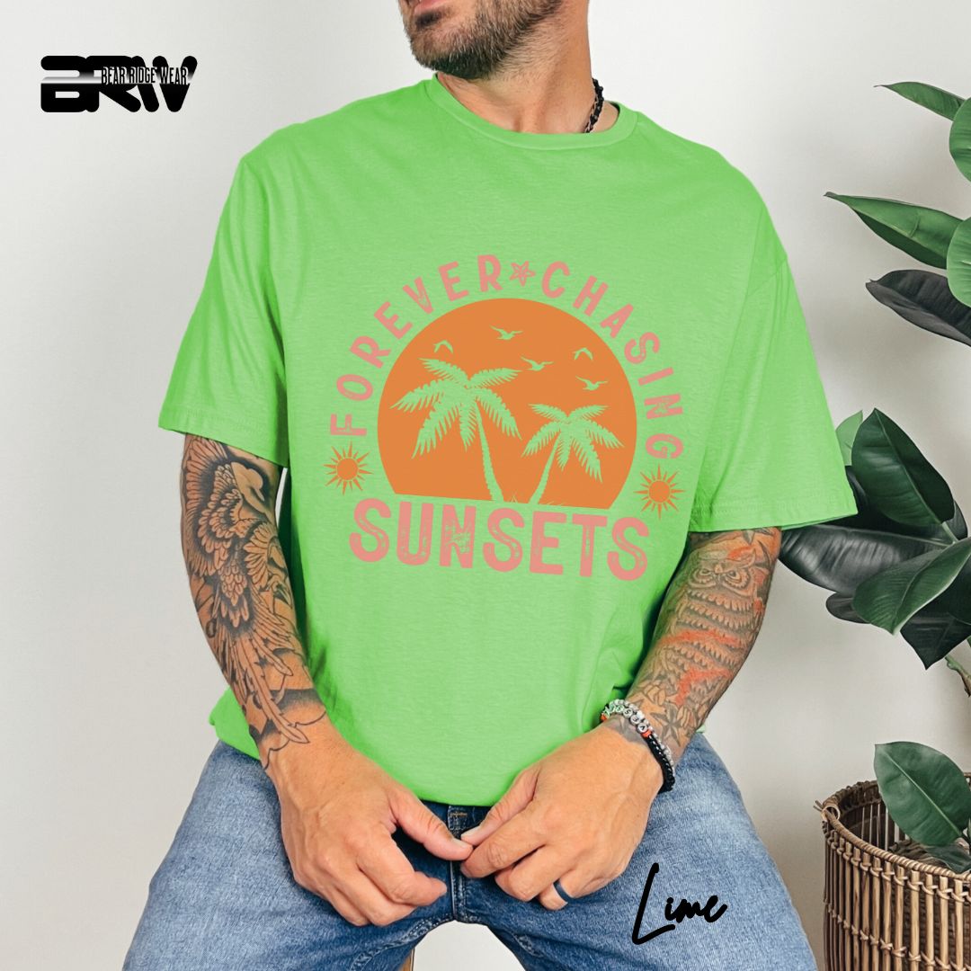 'Forever Chasing Sunsets' Summer T- Shirt