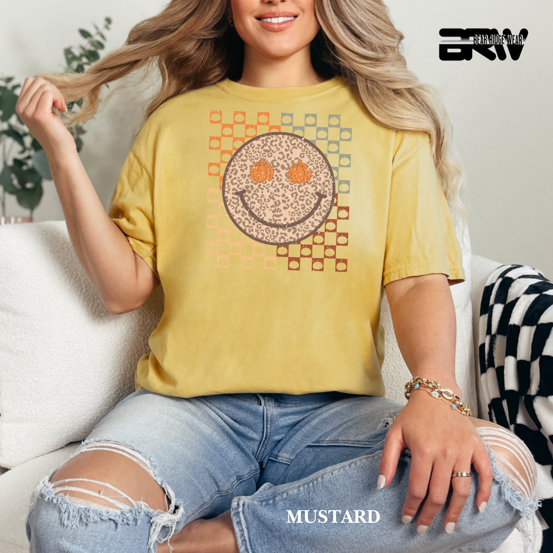 'Happy Face Pumpkin Eyes' Fall Tee