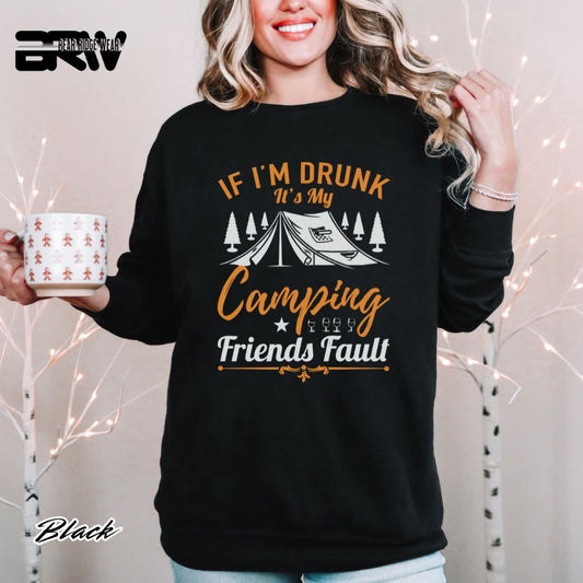 'If I'm Drunk-Camping' Summer Long Sleeve Tee