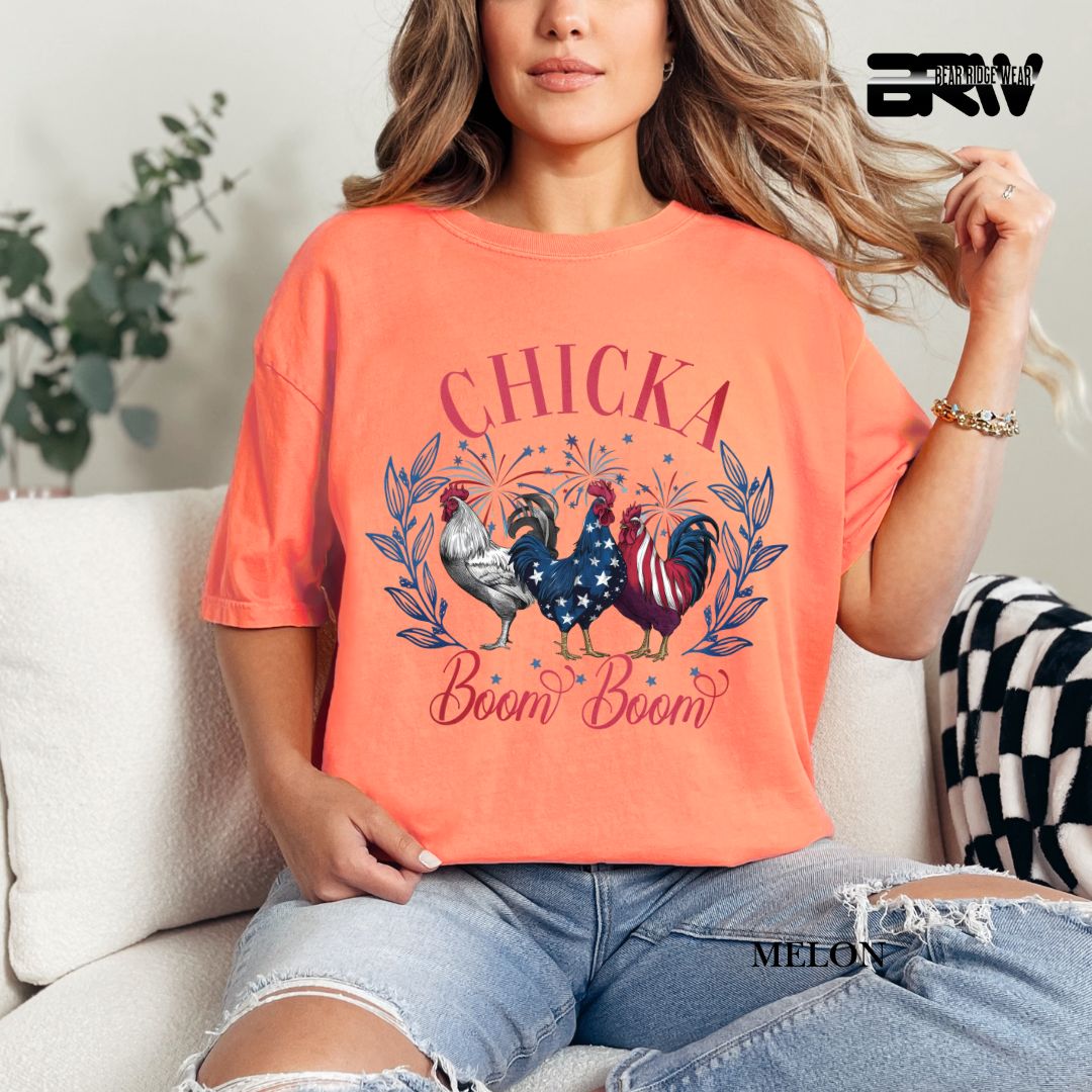 Chicka Boom Boom- Patriotic Tee