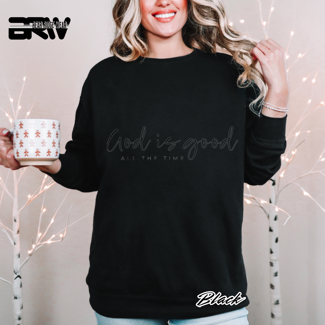 'God Is Good All The Time' Faith Long Sleeve Tee