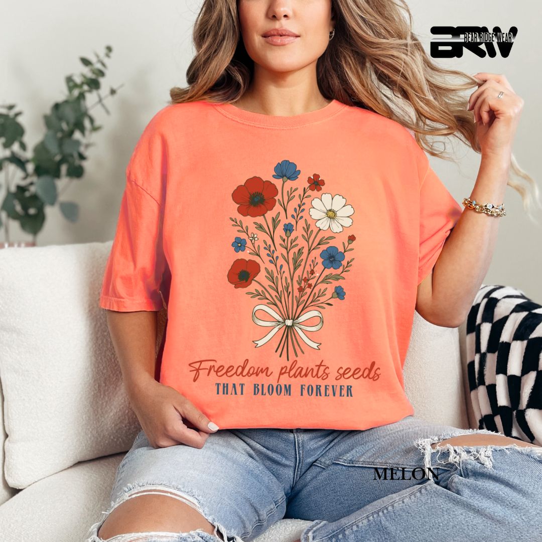 Freedom Plants Seeds- Patriotic Tee