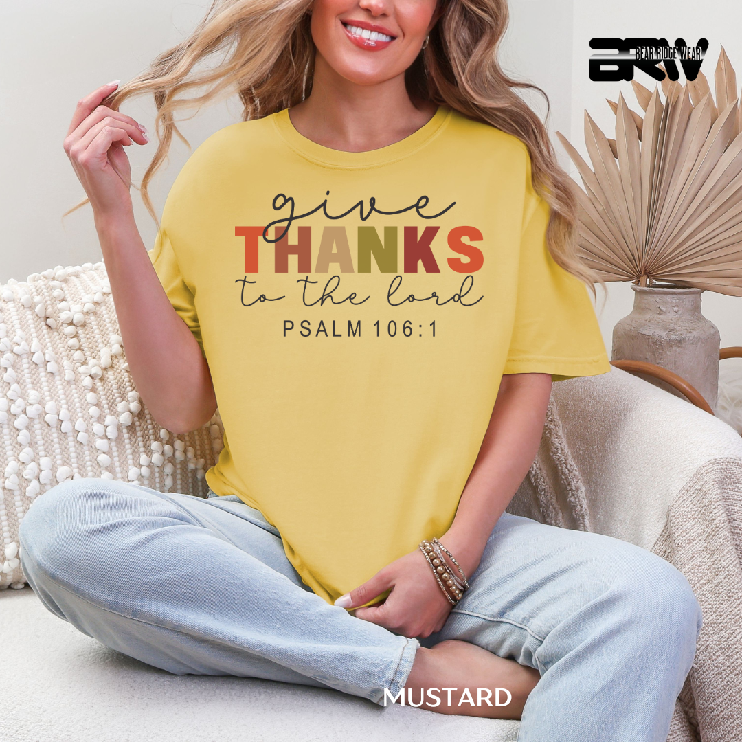 'Give Thanks To The Lord' Faith Tee