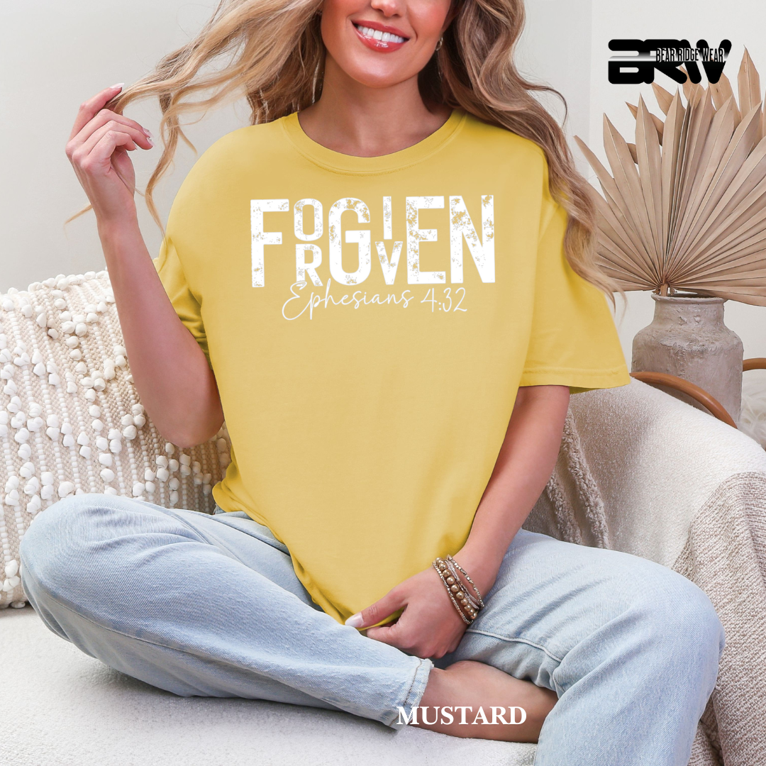 'Forgiven-White' Faith Tee