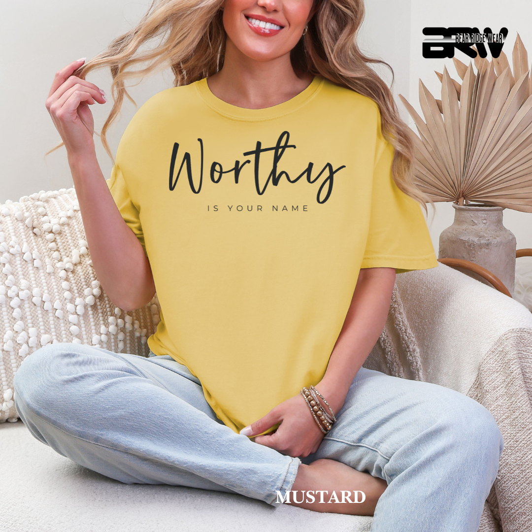 'Worthy-Black' Faith Tee