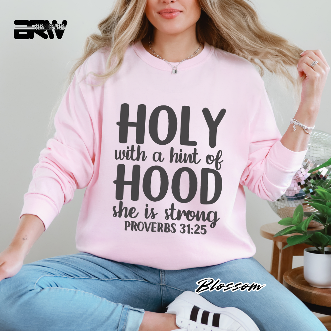 'Holy With A Hint' Faith Long-Sleeve Tee