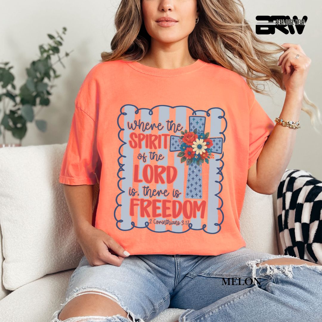 Spirit Of The Lord-Freedom- Patriotic Tee