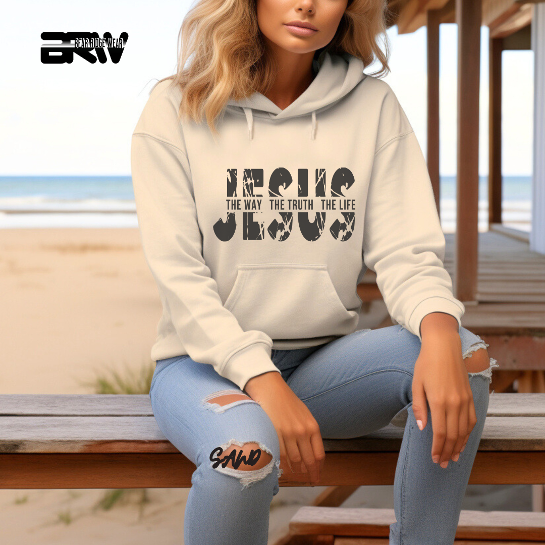 'Jesus The Way, The Truth, The Life' Faith Hoodie