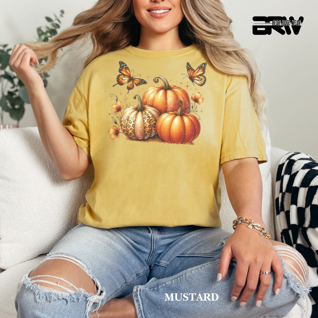 'Pumpkins And Butterflies' Fall Tee