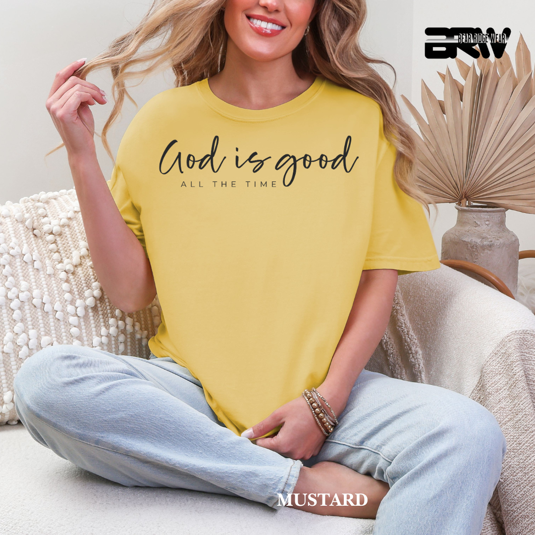 'God Is Good-Black' Faith Tee