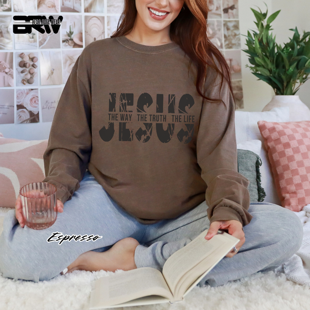 'Jesus The Way, The Truth, The Life' Faith Long-sleeve Tees