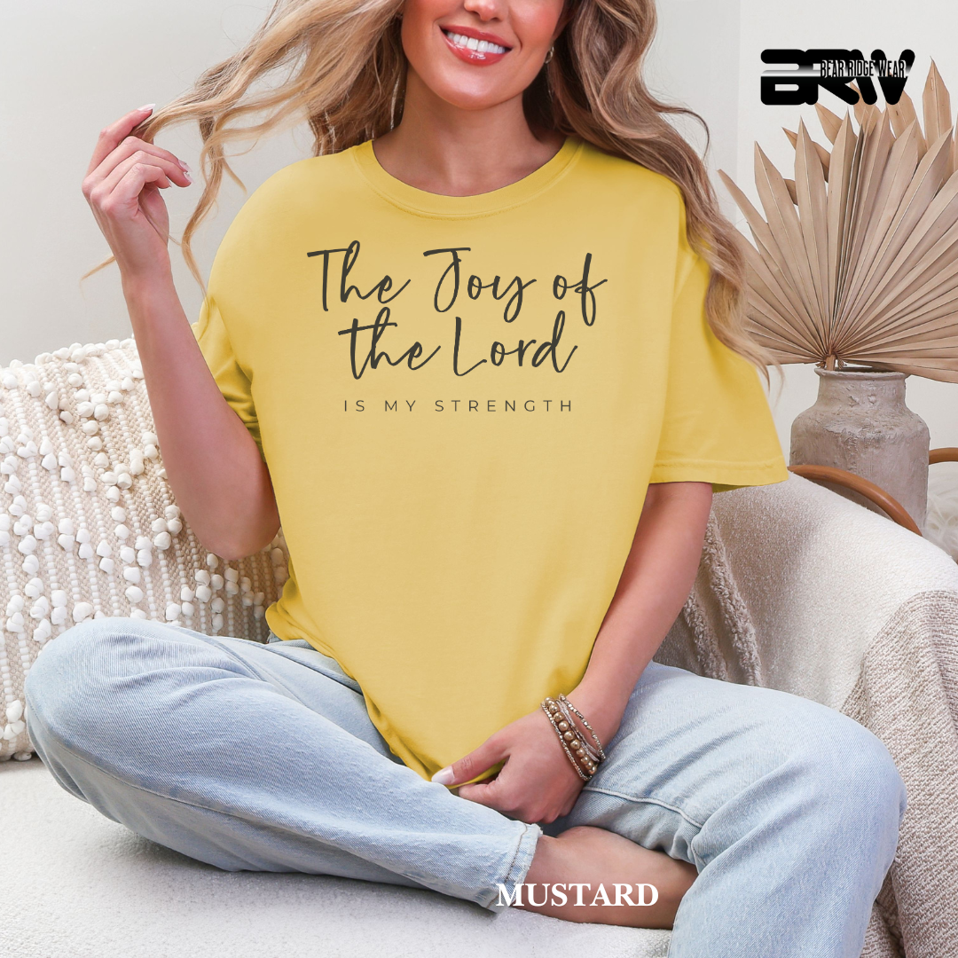 'Joy Of The Lord-Black' Faith Tee