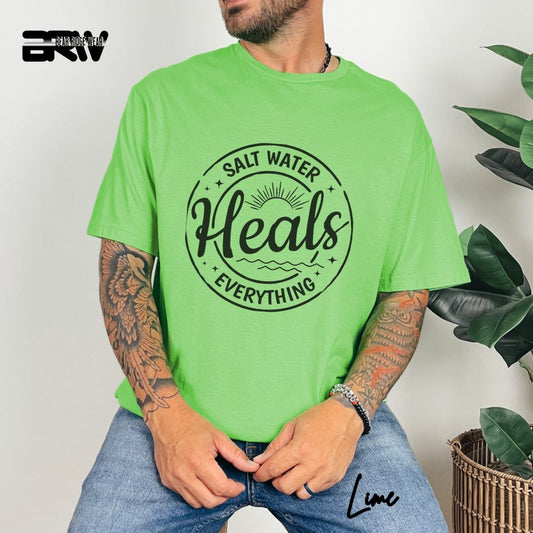 'Salt Water Heals Everything' Summer T- Shirt
