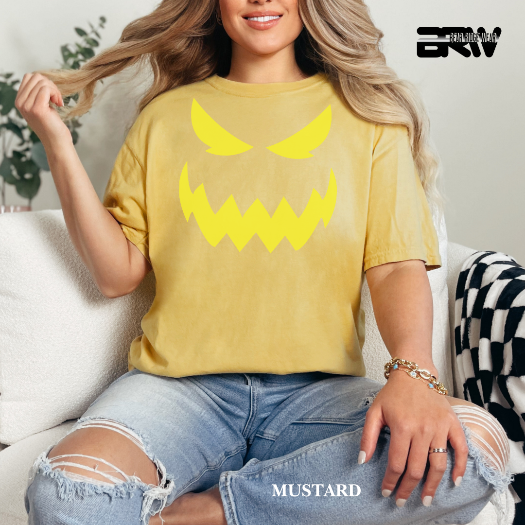 'Scary Pumpkin face' Fall Tee